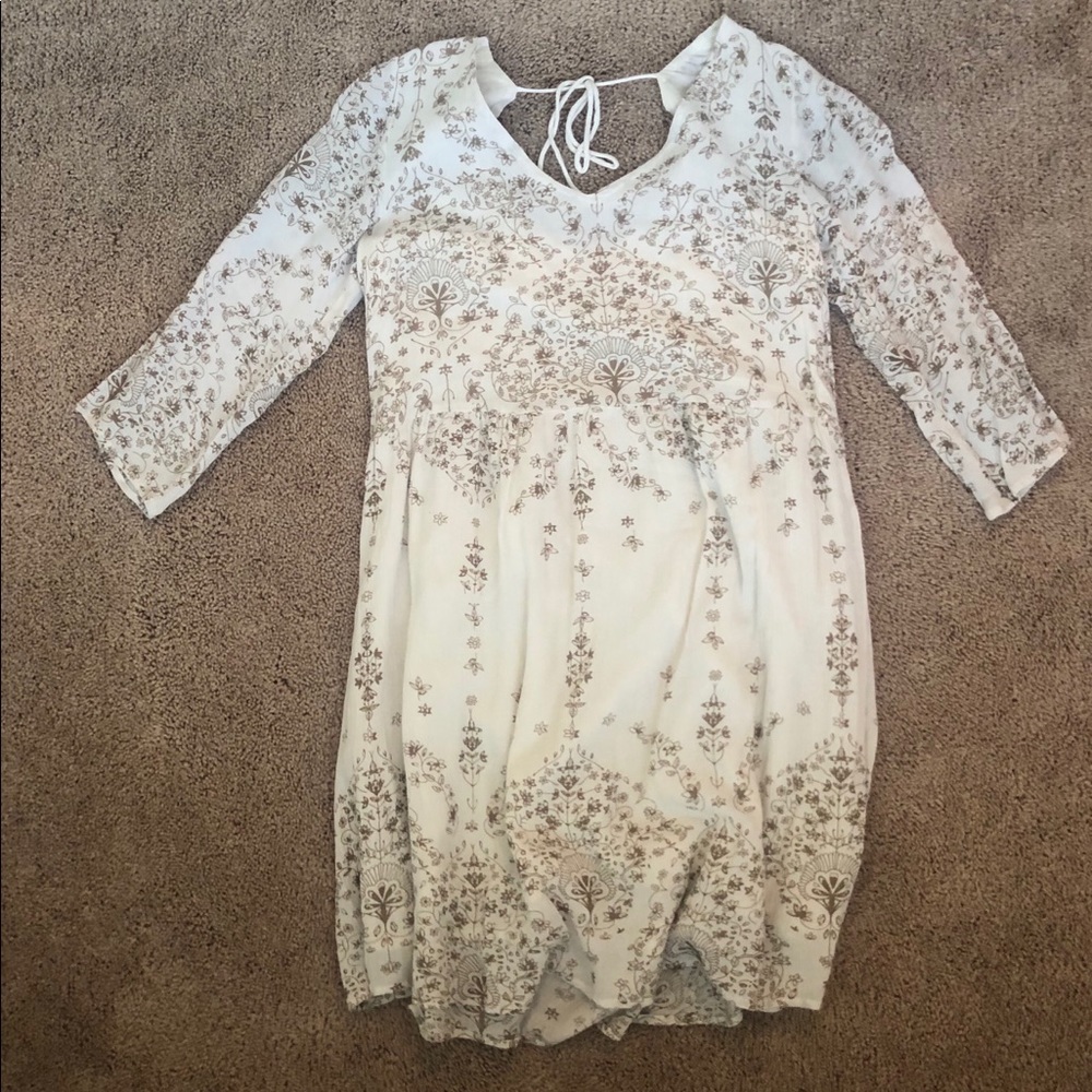 Altar’d state cream colored dress